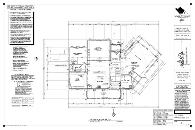 Working Drawings Main Floor