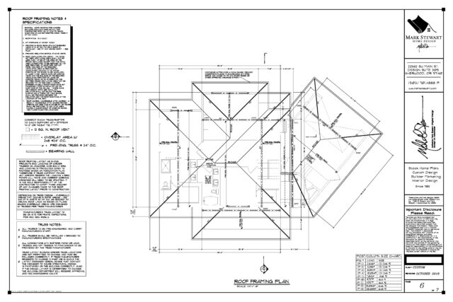 Working Drawings Roof Framing Plan