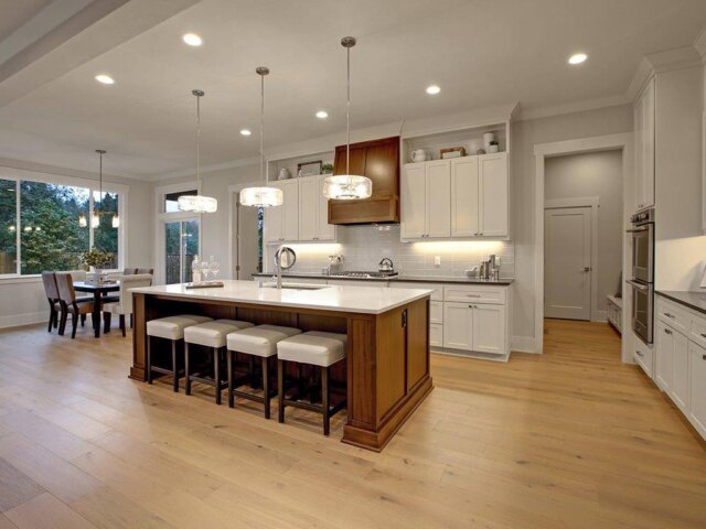 Modern 2 Story Family Style Kitchen